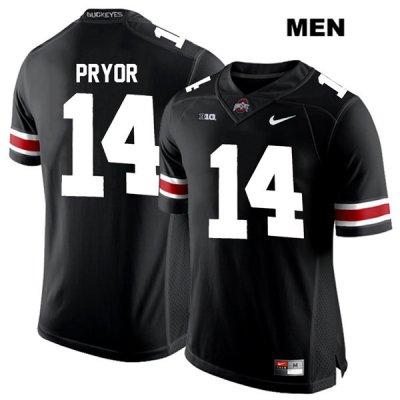 Men's NCAA Ohio State Buckeyes Isaiah Pryor #14 College Stitched Authentic Nike White Number Black Football Jersey KP20L62WZ